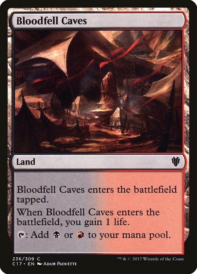 Magic: The Gathering MTG Single Bloodfell Caves [Commander 2017]