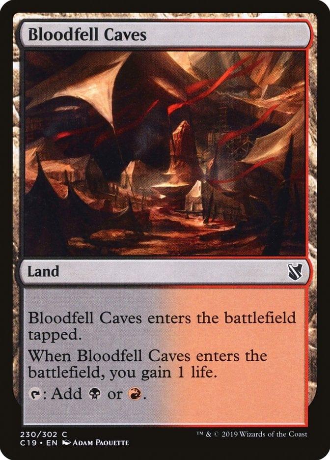 Magic: The Gathering MTG Single Bloodfell Caves [Commander 2019]