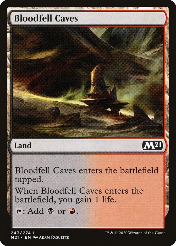 Magic: The Gathering MTG Single Bloodfell Caves [Core Set 2021]