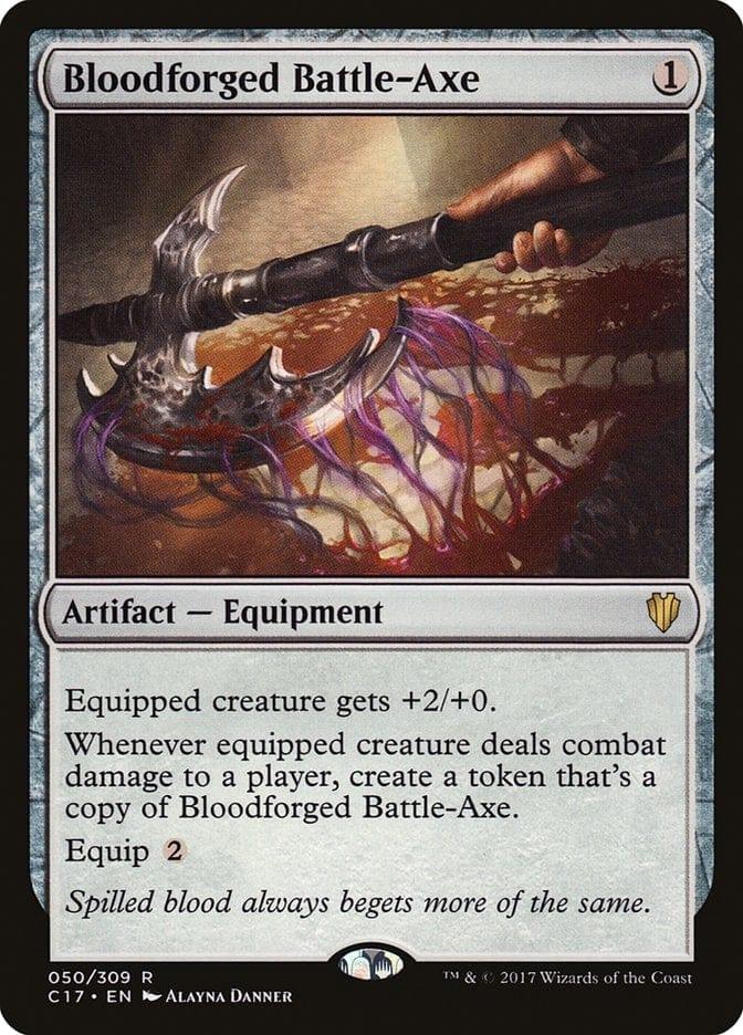 Magic: The Gathering MTG Single Bloodforged Battle-Axe [Commander 2017]