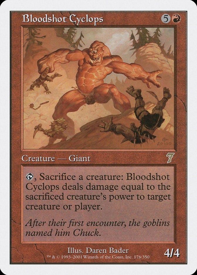 Magic: The Gathering MTG Single Bloodshot Cyclops [Seventh Edition]