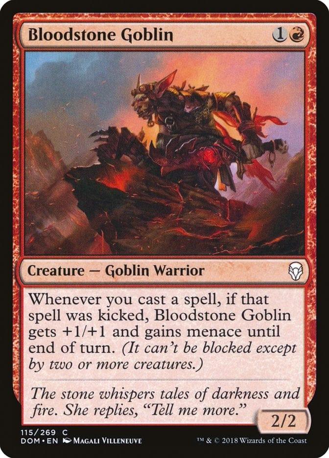 Magic: The Gathering MTG Single Bloodstone Goblin [Dominaria]