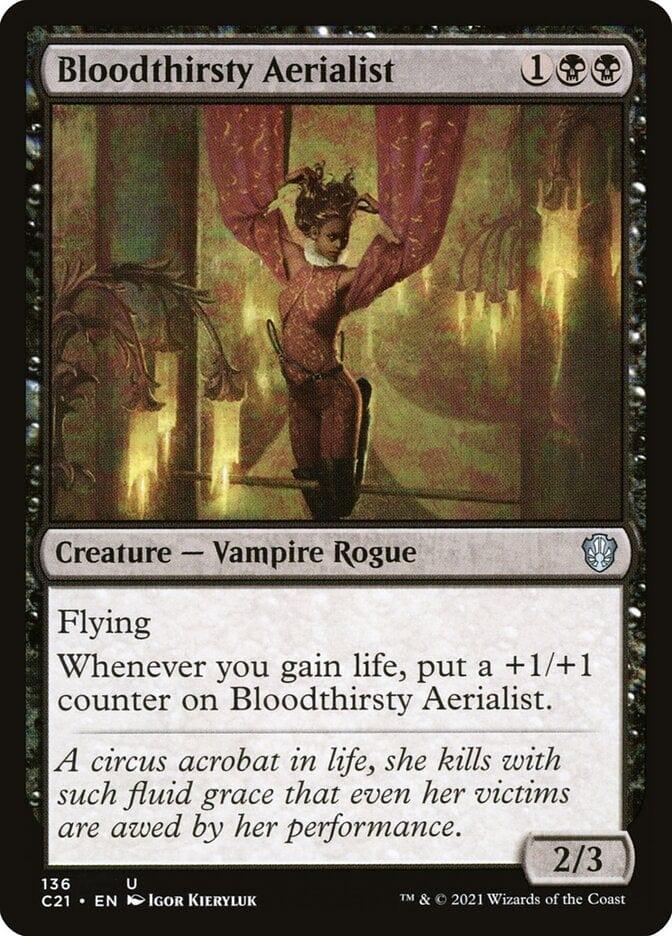 Magic: The Gathering MTG Single Bloodthirsty Aerialist [Commander 2021]