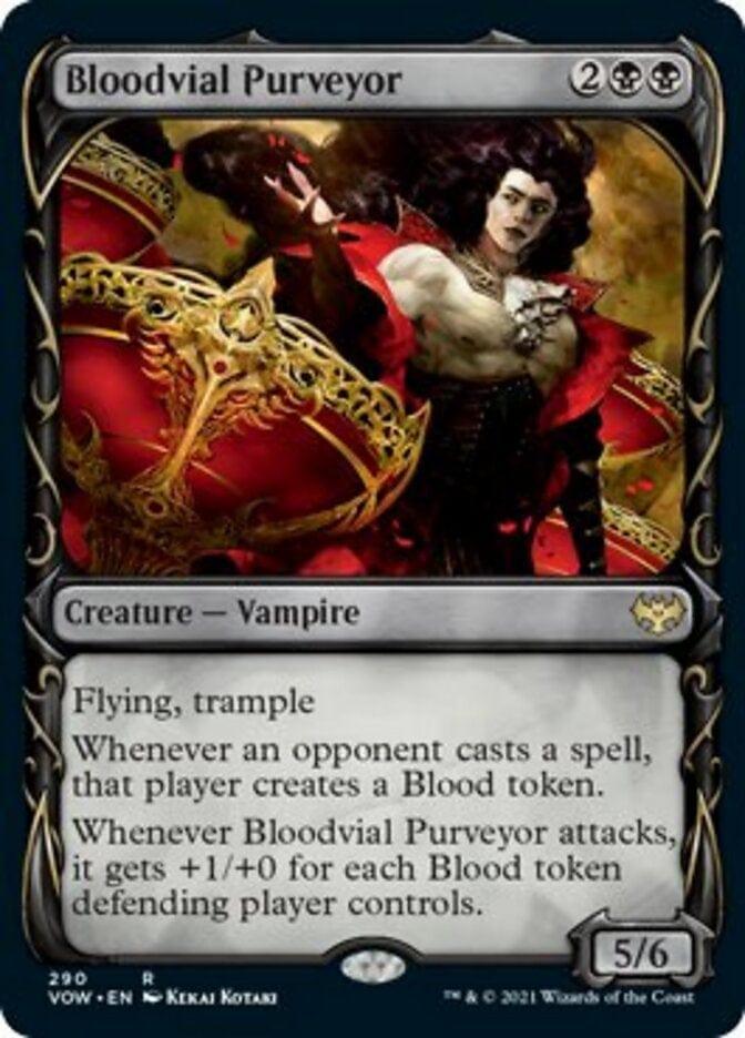 Magic: The Gathering MTG Single Bloodvial Purveyor (Showcase Fang Frame) [Innistrad: Crimson Vow]