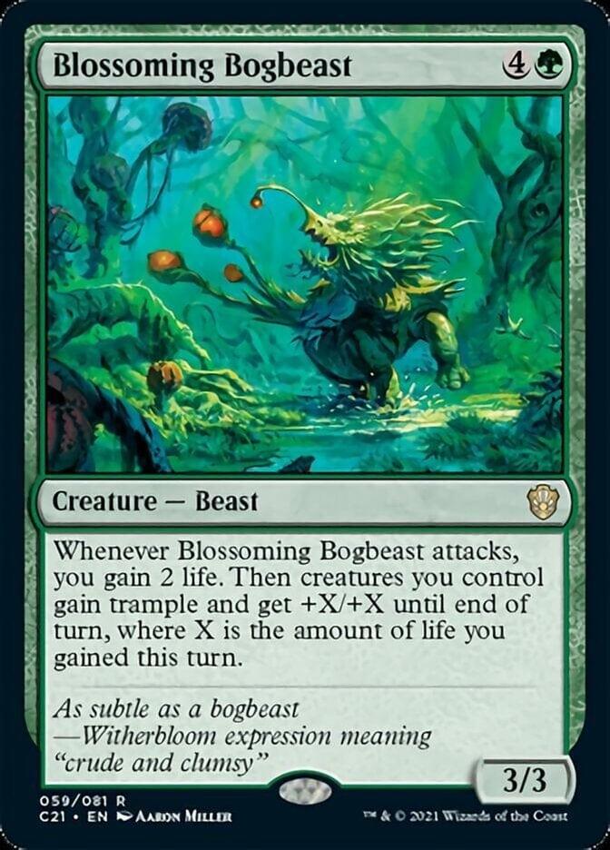 Magic: The Gathering MTG Single Blossoming Bogbeast [Commander 2021]