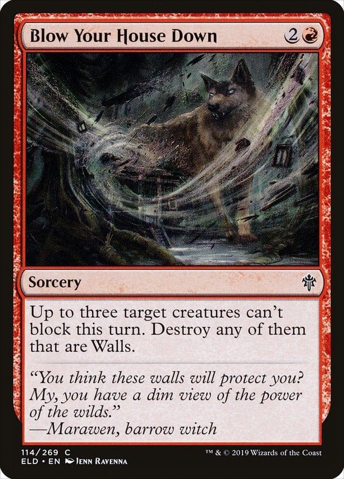 Magic: The Gathering MTG Single Blow Your House Down [Throne of Eldraine]