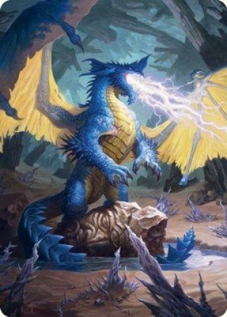 Magic: The Gathering MTG Single Blue Dragon Art Card [Dungeons & Dragons: Adventures in the Forgotten Realms Art Series]