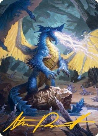 Magic: The Gathering MTG Single Blue Dragon Art Card (Gold-Stamped Signature) [Dungeons & Dragons: Adventures in the Forgotten Realms Art Series]
