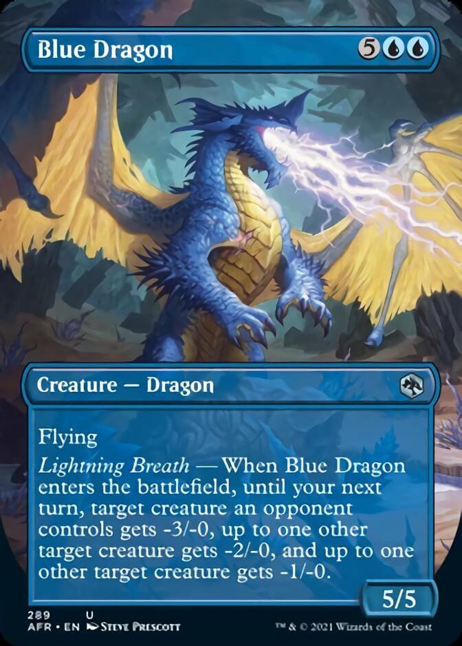 Magic: The Gathering MTG Single Blue Dragon (Extended) [Dungeons & Dragons: Adventures in the Forgotten Realms]