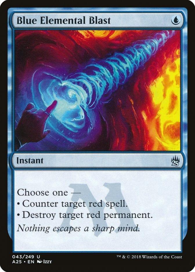 Magic: The Gathering MTG Single Blue Elemental Blast [Masters 25]