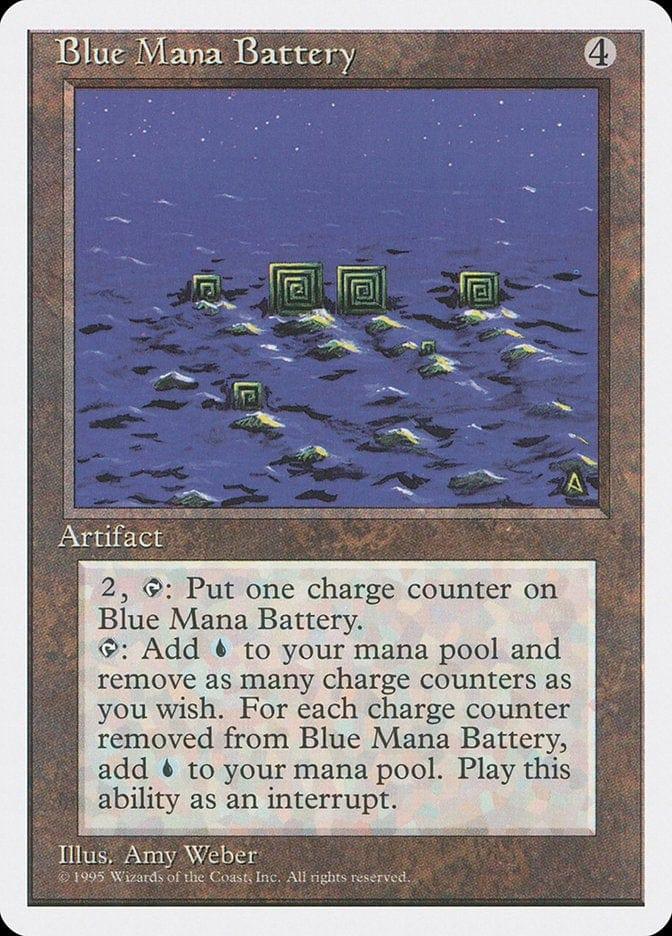 Magic: The Gathering MTG Single Blue Mana Battery [Fourth Edition]
