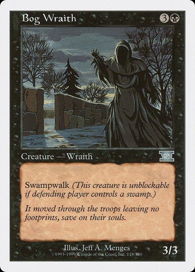 Magic: The Gathering MTG Single Bog Wraith [Classic Sixth Edition]