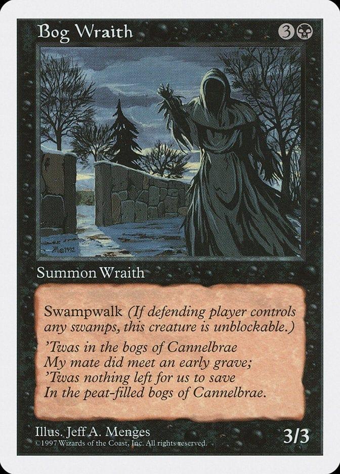 Magic: The Gathering MTG Single Bog Wraith [Fifth Edition]