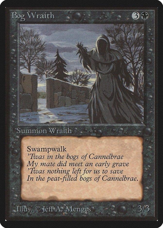 Magic: The Gathering MTG Single Bog Wraith [Limited Edition Beta]