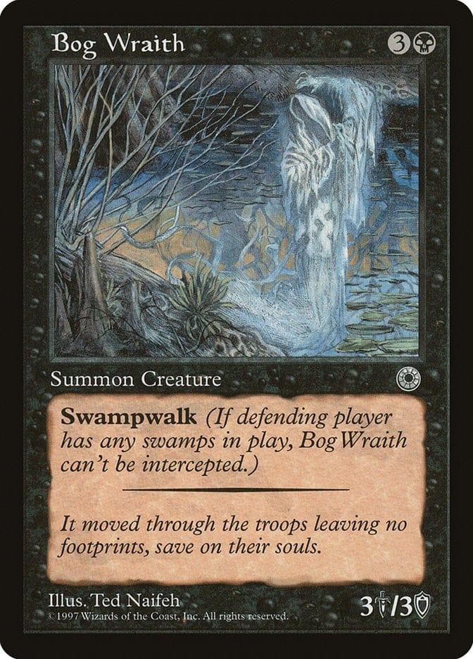 Magic: The Gathering MTG Single Bog Wraith [Portal]