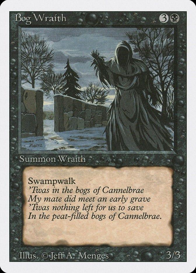 Magic: The Gathering MTG Single Bog Wraith [Revised Edition]