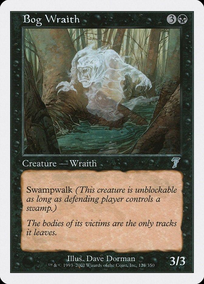 Magic: The Gathering MTG Single Bog Wraith [Seventh Edition]