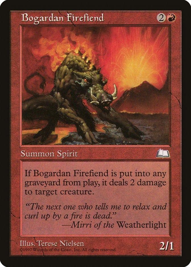 Magic: The Gathering MTG Single Bogardan Firefiend [Weatherlight]