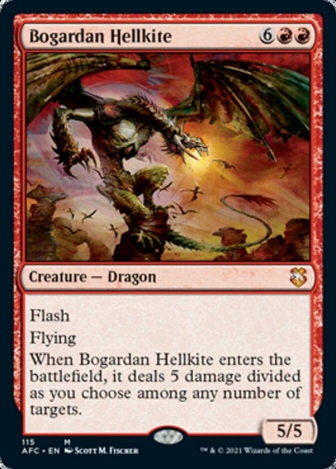 Magic: The Gathering MTG Single Bogardan Hellkite [Dungeons & Dragons: Adventures in the Forgotten Realms Commander]