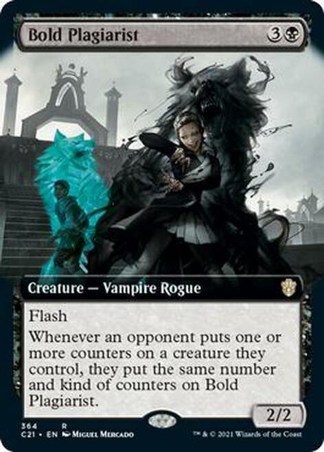 Magic: The Gathering MTG Single Bold Plagiarist (Extended)
 [Commander 2021]
