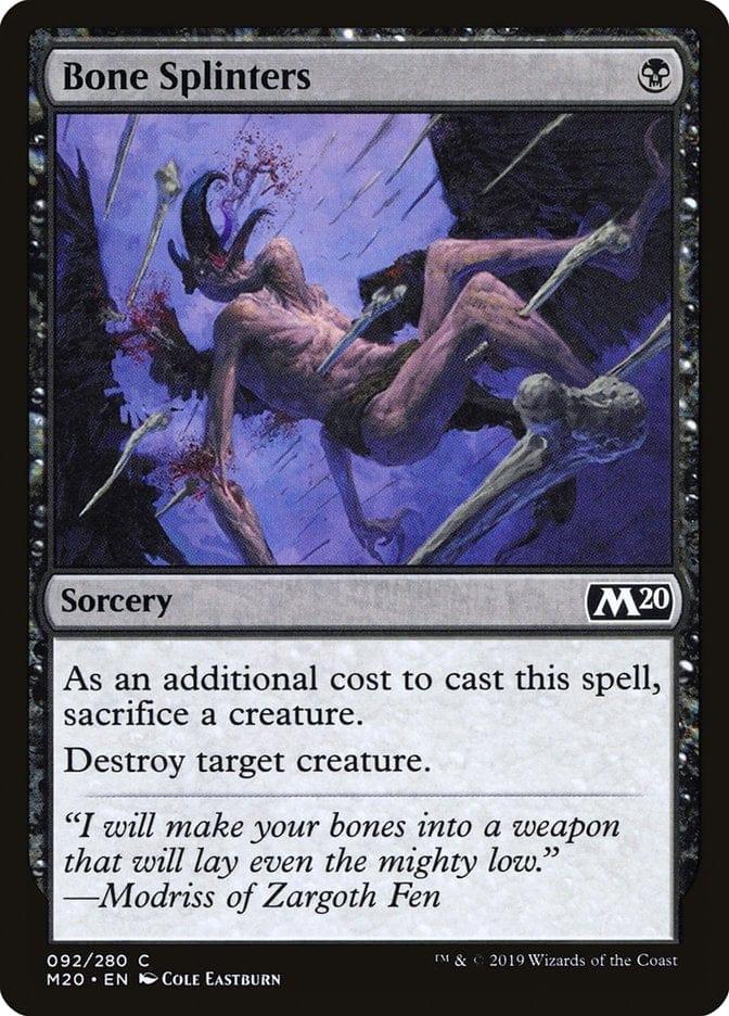 Magic: The Gathering MTG Single Bone Splinters [Core Set 2020]