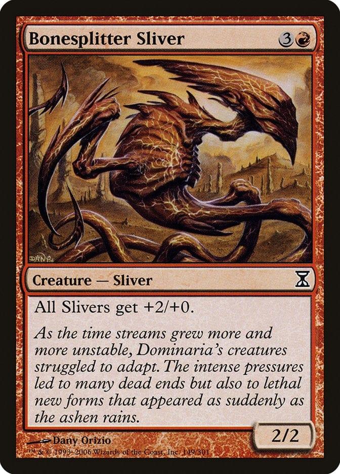 Magic: The Gathering MTG Single Bonesplitter Sliver [Time Spiral]