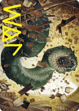 Magic: The Gathering MTG Single Bookwurm Art Card (Gold-Stamped Signature) [Strixhaven: School of Mages Art Series]
