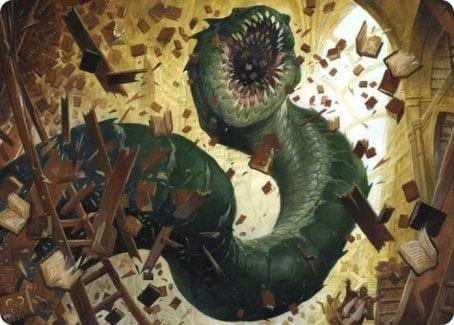 Magic: The Gathering MTG Single Bookwurm Art Card [Strixhaven: School of Mages Art Series]
