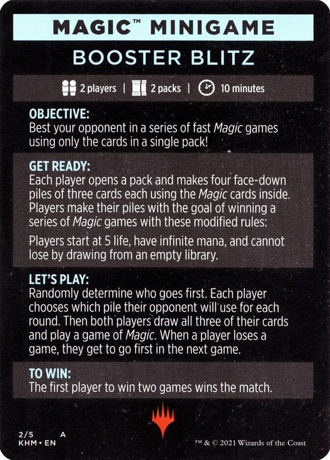 Magic: The Gathering MTG Single Booster Blitz (Magic Minigame) [Kaldheim Minigame]