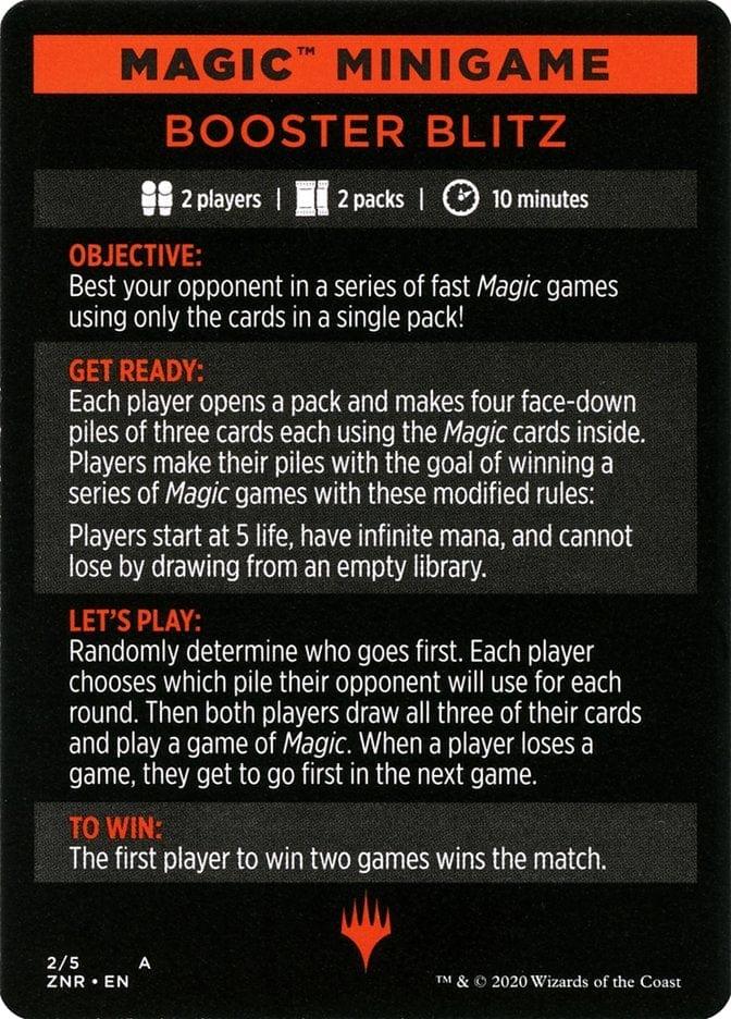 Magic: The Gathering MTG Single Booster Blitz (Magic Minigame) [Zendikar Rising Minigame]