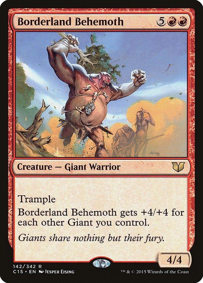 Magic: The Gathering MTG Single Borderland Behemoth [Commander 2015]