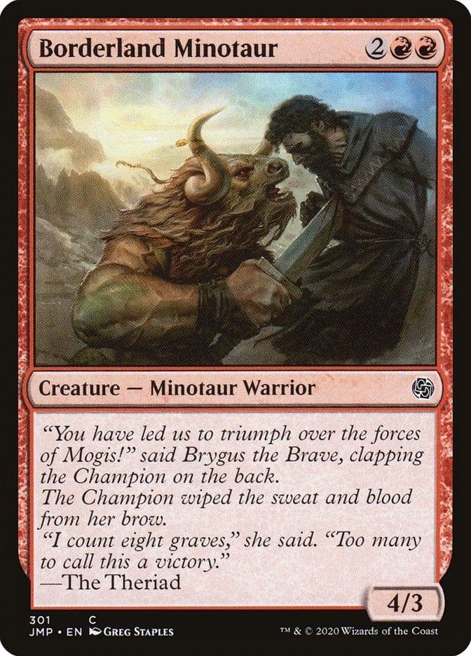 Magic: The Gathering MTG Single Borderland Minotaur [Jumpstart]