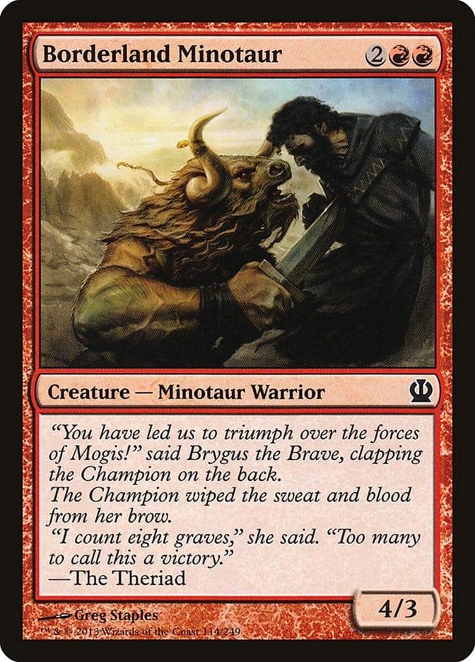 Magic: The Gathering MTG Single Borderland Minotaur [Theros]