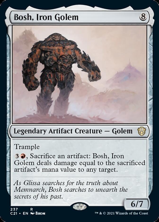 Magic: The Gathering MTG Single Bosh, Iron Golem [Commander 2021]