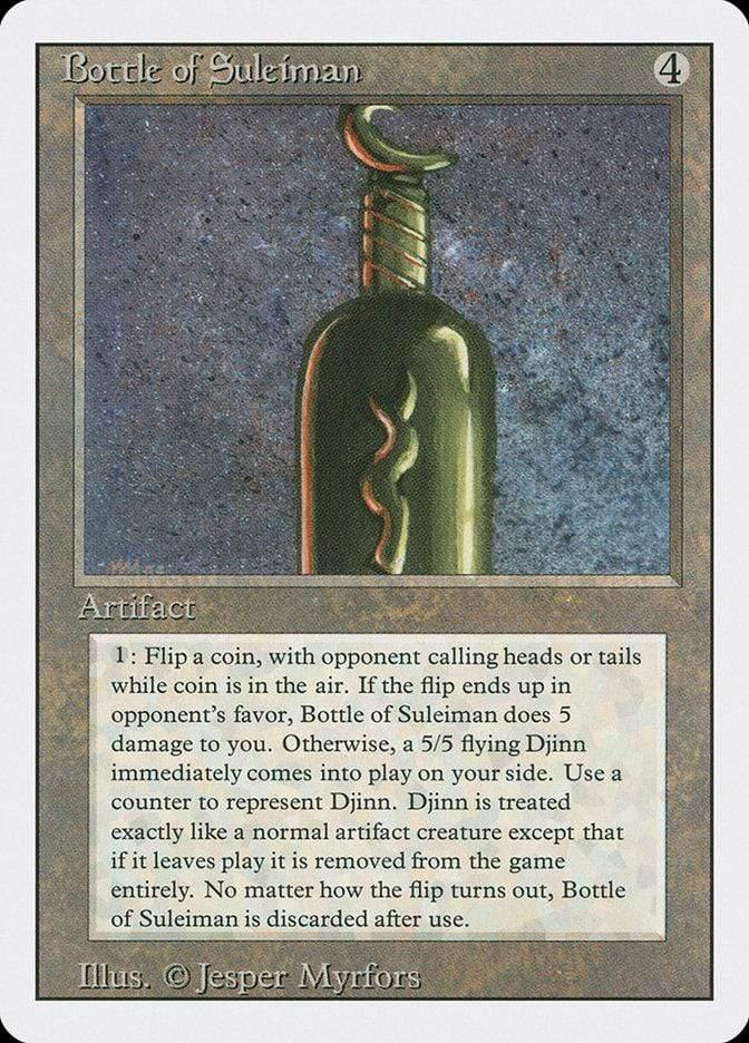 Magic: The Gathering MTG Single Bottle of Suleiman [Revised Edition]