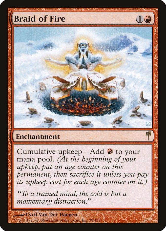 Magic: The Gathering MTG Single Braid of Fire [Coldsnap]
