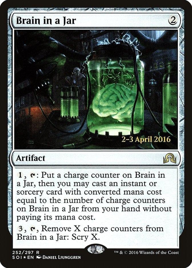 Magic: The Gathering MTG Single Brain in a Jar [Shadows over Innistrad Prerelease Promos]