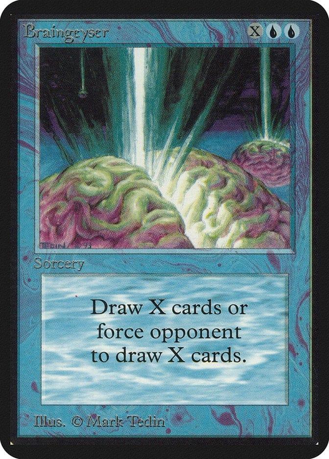 Magic: The Gathering MTG Single Braingeyser [Limited Edition Alpha]