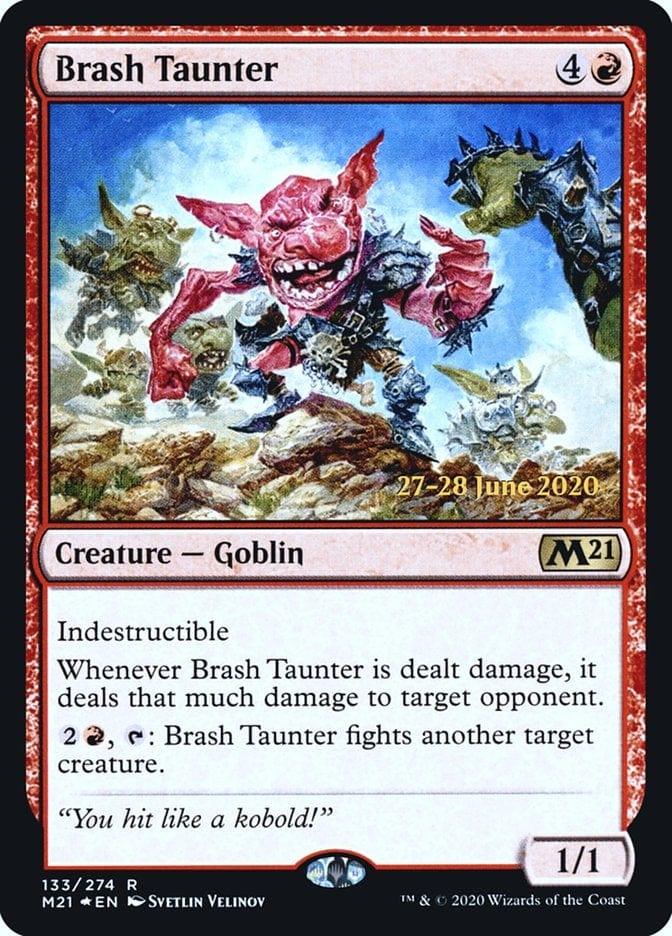 Magic: The Gathering MTG Single Brash Taunter  [Core Set 2021 Prerelease Promos]