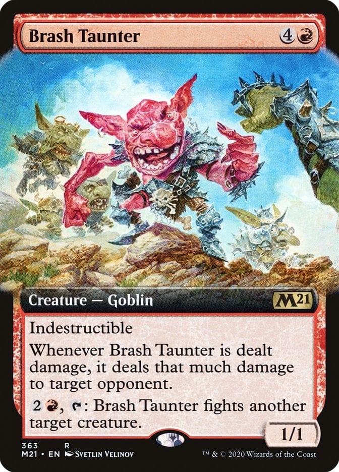 Magic: The Gathering MTG Single Brash Taunter (Extended) [Core Set 2021]