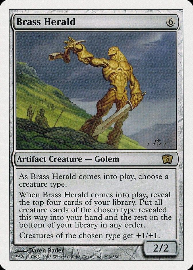 Magic: The Gathering MTG Single Brass Herald [Eighth Edition]