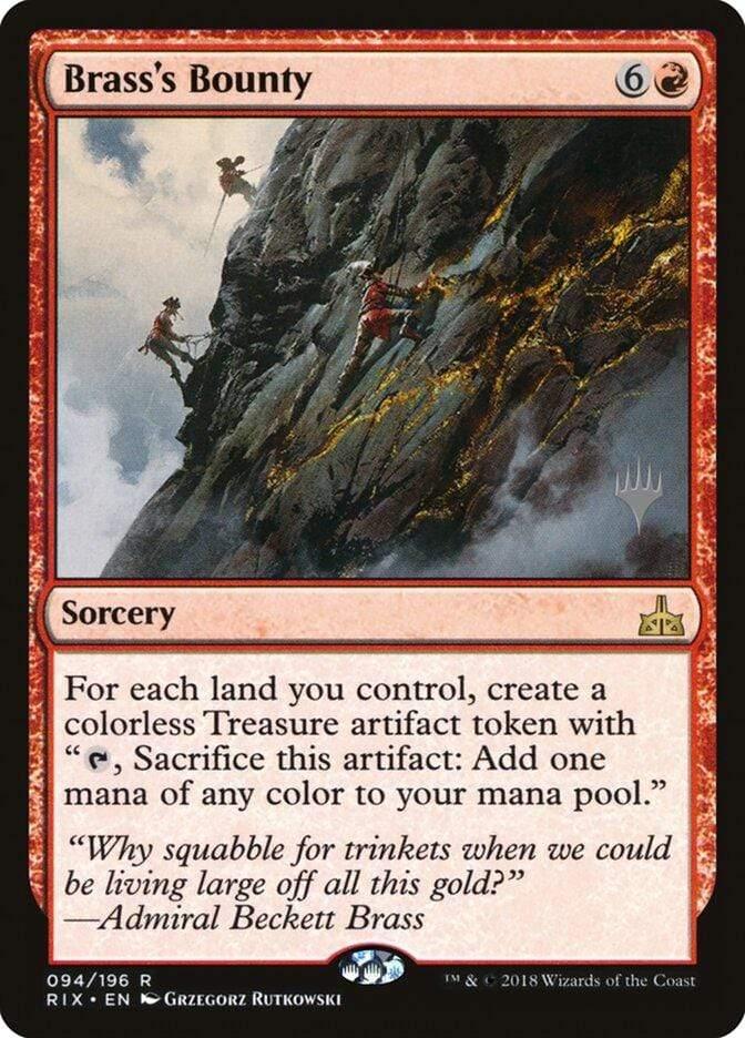 Magic: The Gathering MTG Single Brass's Bounty (Promo Pack) [Rivals of Ixalan Promos]