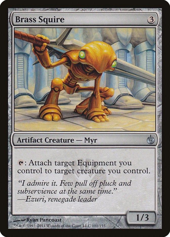 Magic: The Gathering MTG Single Brass Squire [Mirrodin Besieged]