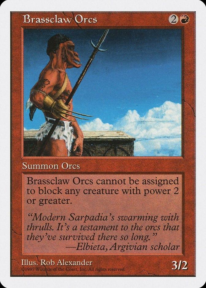 Magic: The Gathering MTG Single Brassclaw Orcs [Fifth Edition]