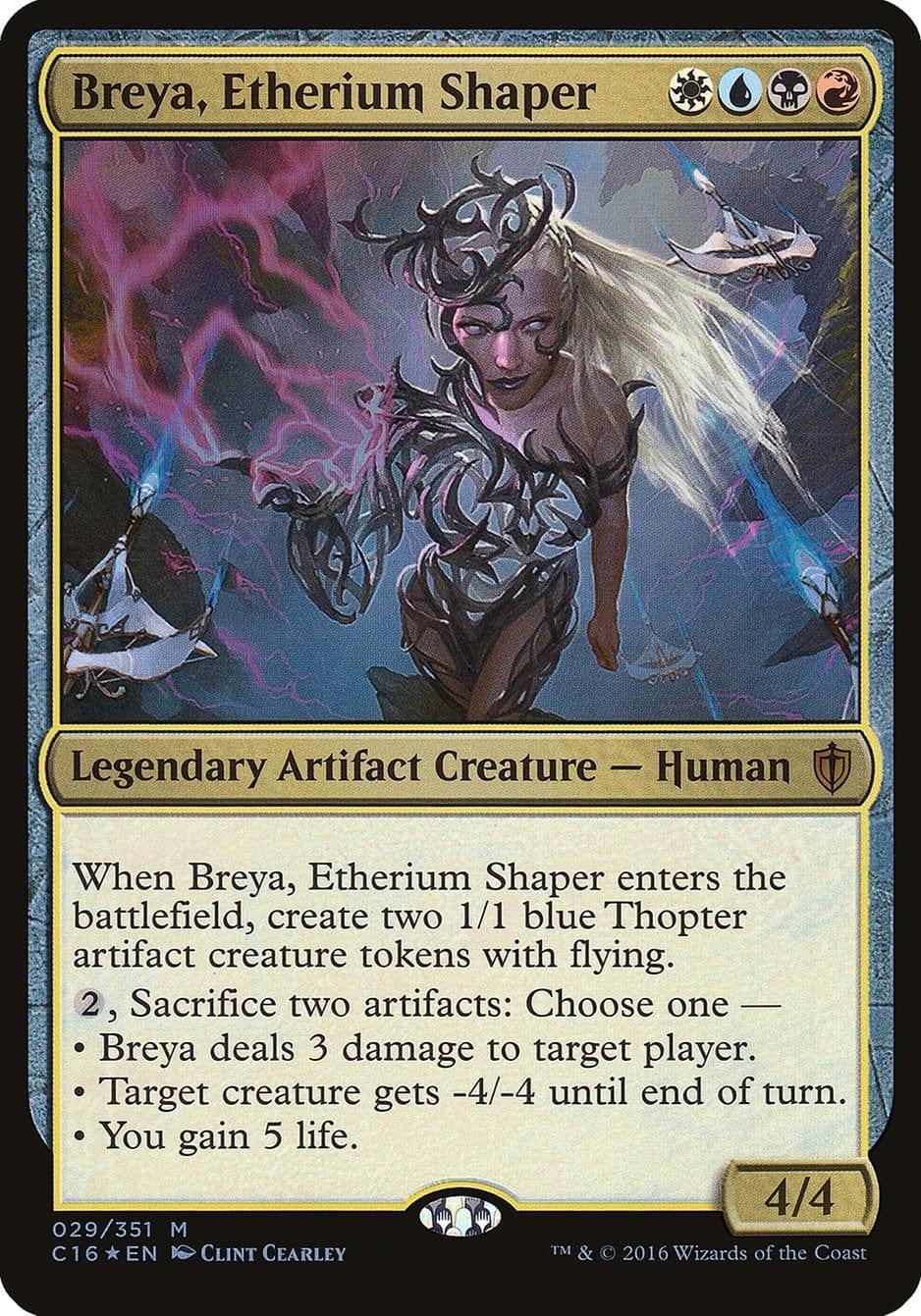 Magic: The Gathering MTG Single Breya, Etherium Shaper (Oversized) [Commander 2016 Oversized]