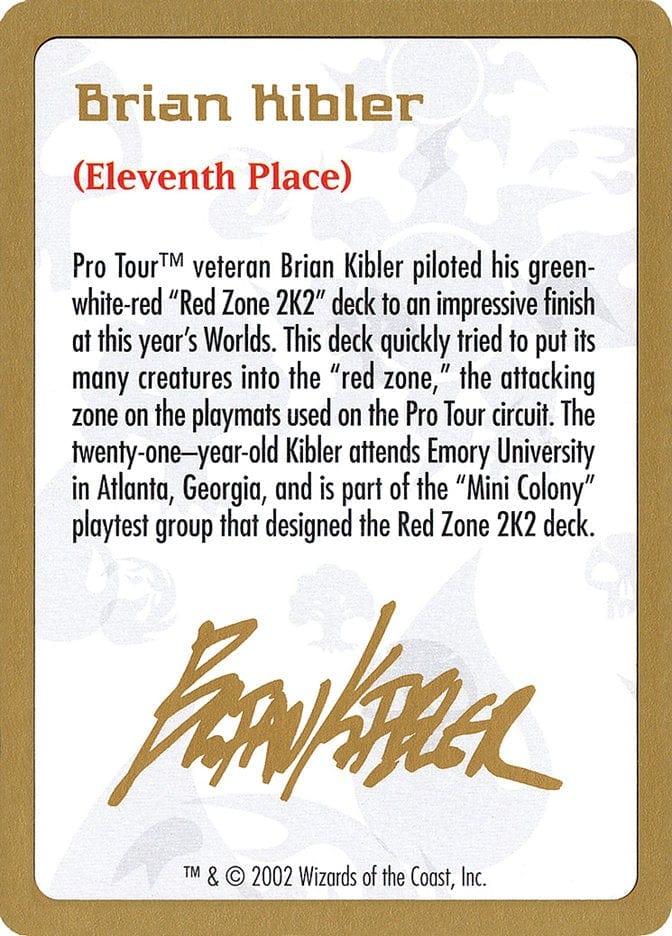 Magic: The Gathering MTG Single Brian Kibler Bio [World Championship Decks 2002]
