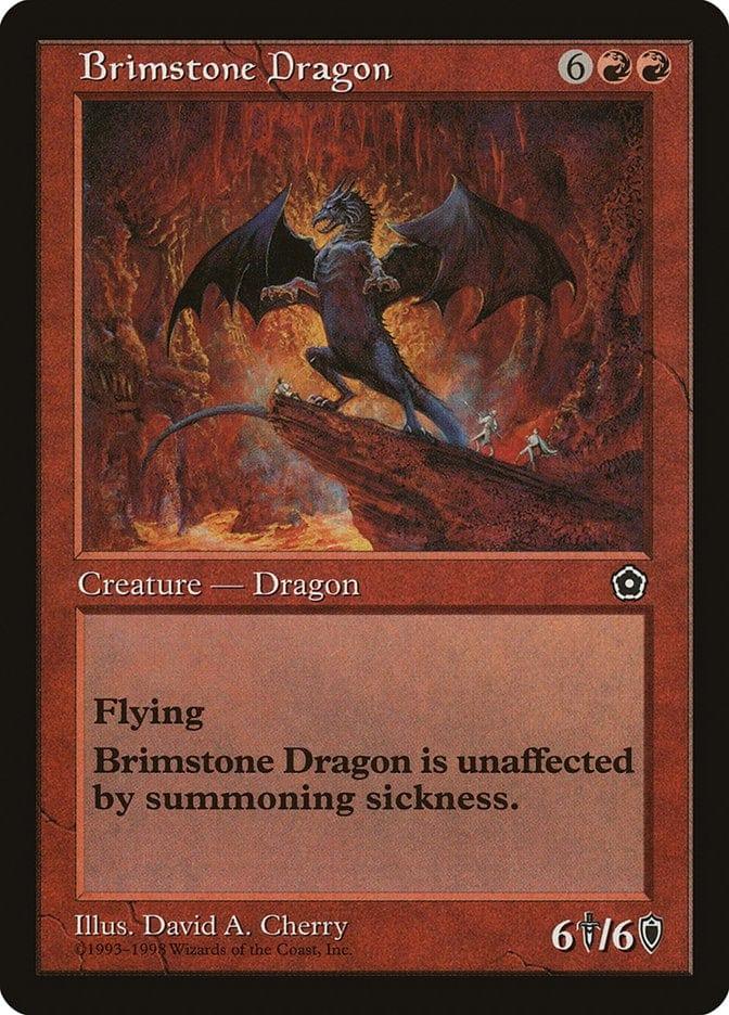Magic: The Gathering MTG Single Brimstone Dragon [Portal Second Age]