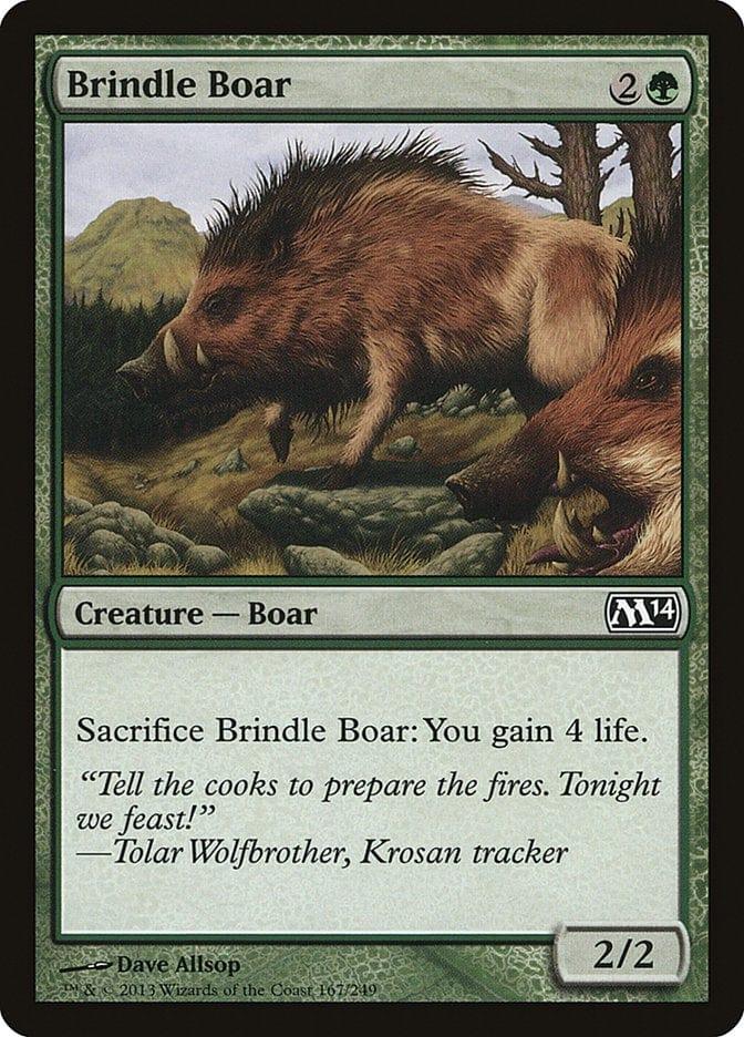 Magic: The Gathering MTG Single Brindle Boar [Magic 2014]