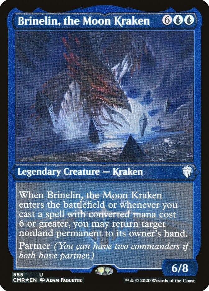 Magic: The Gathering MTG Single Brinelin, the Moon Kraken [Commander Legends Etched]