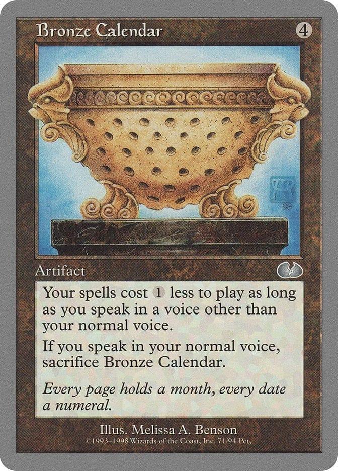 Magic: The Gathering MTG Single Bronze Calendar [Unglued]